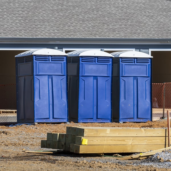 are there any restrictions on where i can place the porta potties during my rental period in Philadelphia Missouri